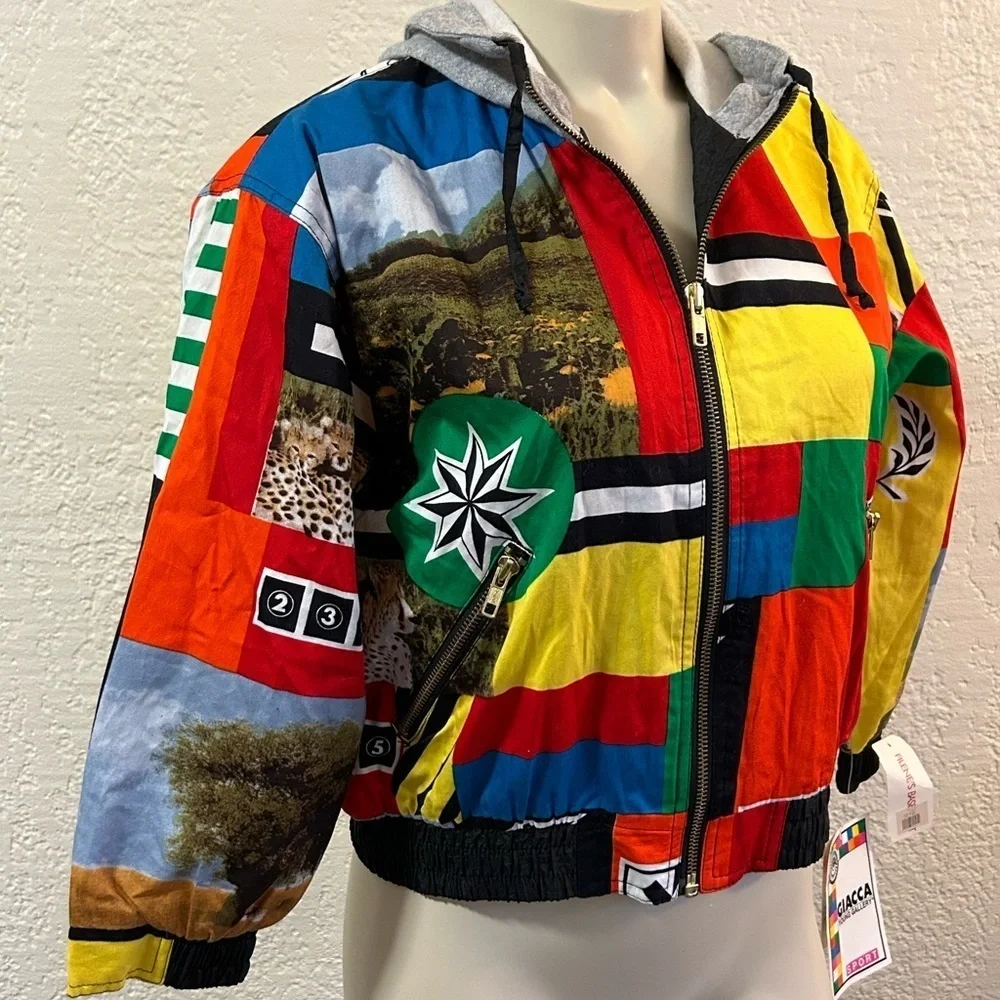 GIACCA Young gallery 80’s Vintage hooded jacket SMALL NWT